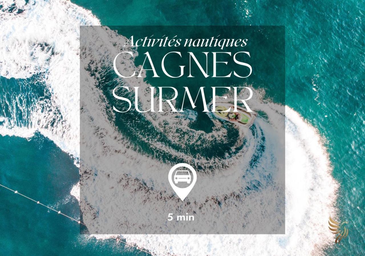 L'Appaloosa De Mer-Pool Tennis Parking-Sea View - -Capitalchic Services Cagnes Sur Me מראה חיצוני תמונה